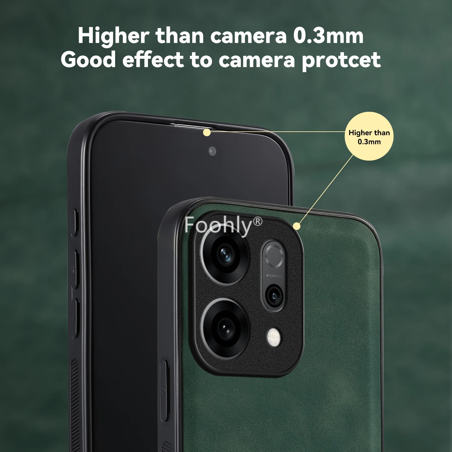 Magnetic Shockproof Nubuck Leather Phone Case - Protective Back Cover