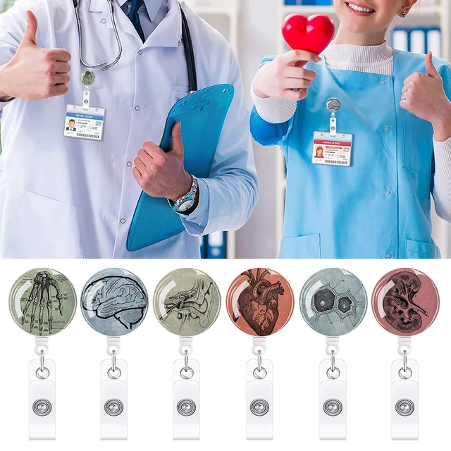 Generic Fashion Women Men Card Holder Clip Retractable Badge Reel Nurse  Doctor Student