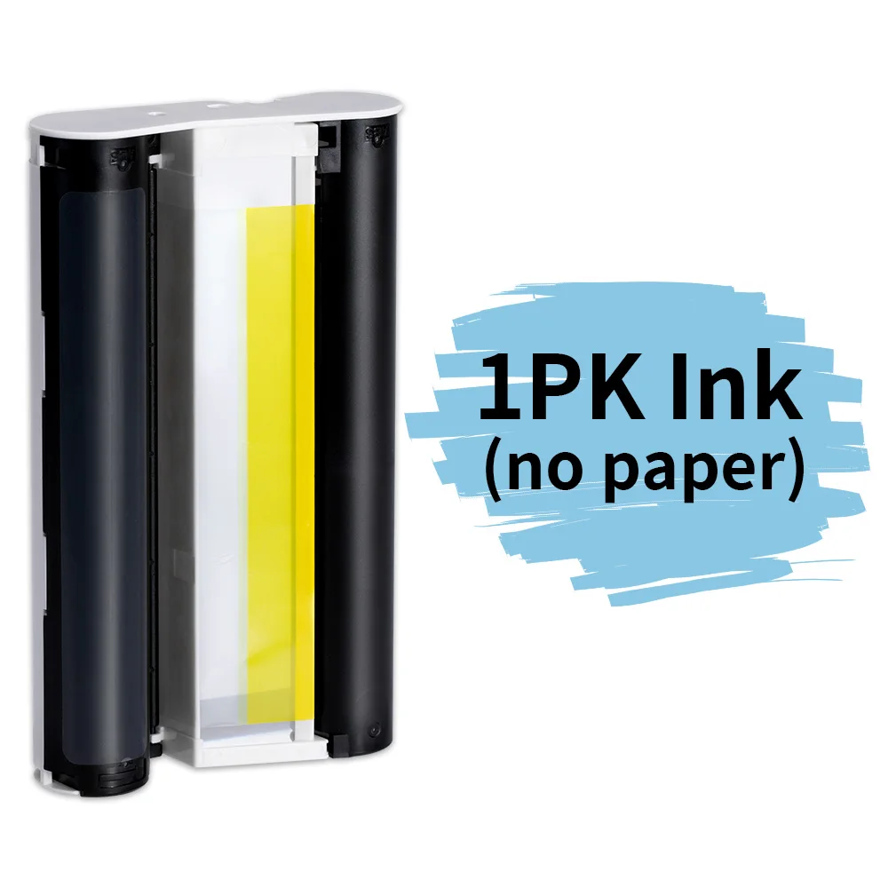 Ink Cartridge & Photo Paper Compatible for Iconic Brand Selpy CP1300 CP1500 CP1200 Photo Printer KP-108IN KP-36IN 100x148mm (4x6inches)