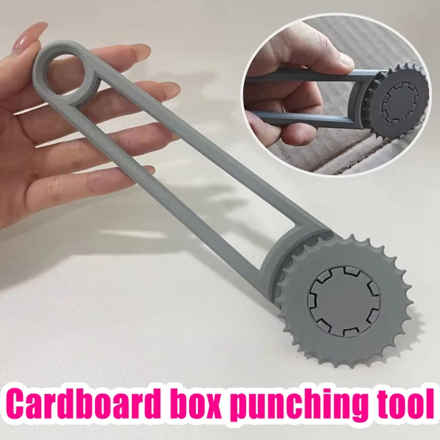 2025 New Adjustable Cardboard Box Punch Roller-Type Paper Punch Suitable For Home DIY Crafts And Packaging Supplies Making 1