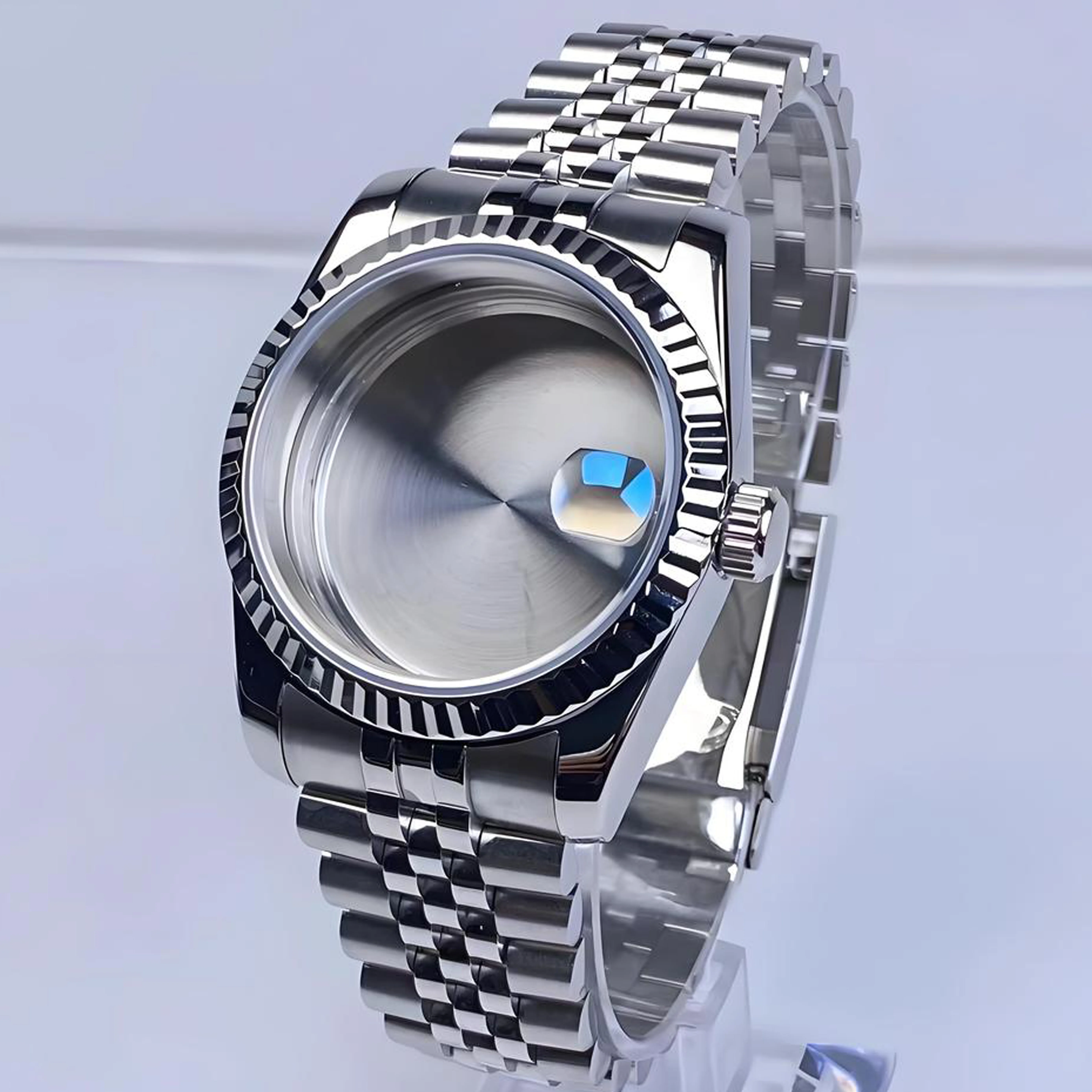 NH35 case 36mm/39mm Jubile Bracelet Sapphire Glass Watch Case for NH35/NH36 Movement 28.5mm Dial Watch Accessories