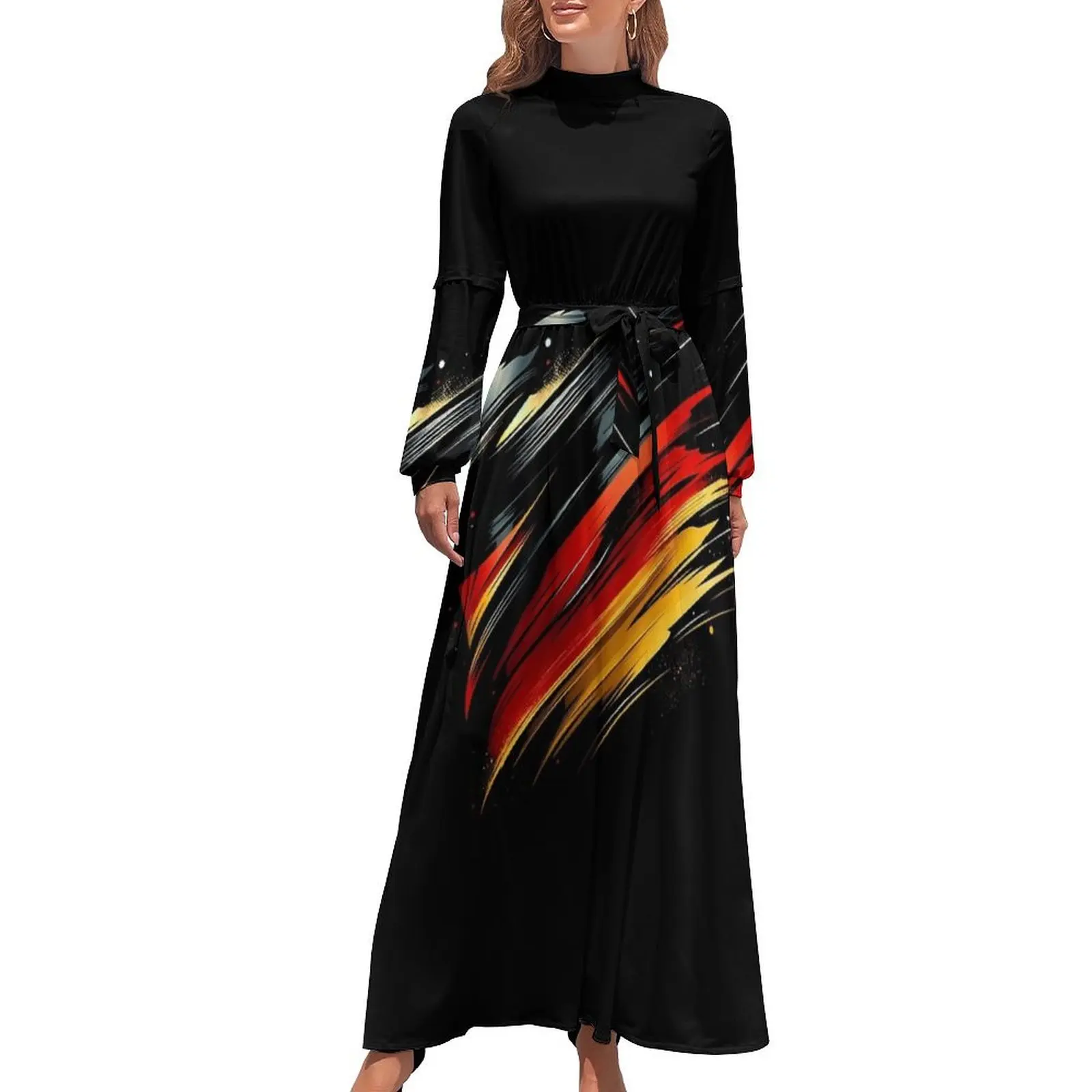 thumbnail image 1 of Vestido largo de verano EM 2024 de Alemania, vestido de mujer coreano, 1 of 5