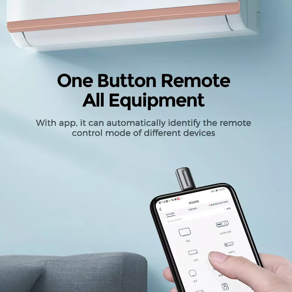 Tanie Joyroom telefon nadajnik na podczerwień do TV Box klimatyzator pilot App Mini