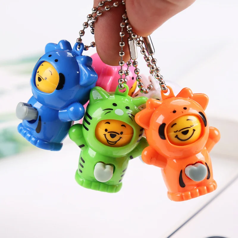 10Pcs Cartoon Cute Mini Face Change Doll Device Keychain Party Toys for Kids Birthday Party Favors Pinata Filler Game Carnival Prizes