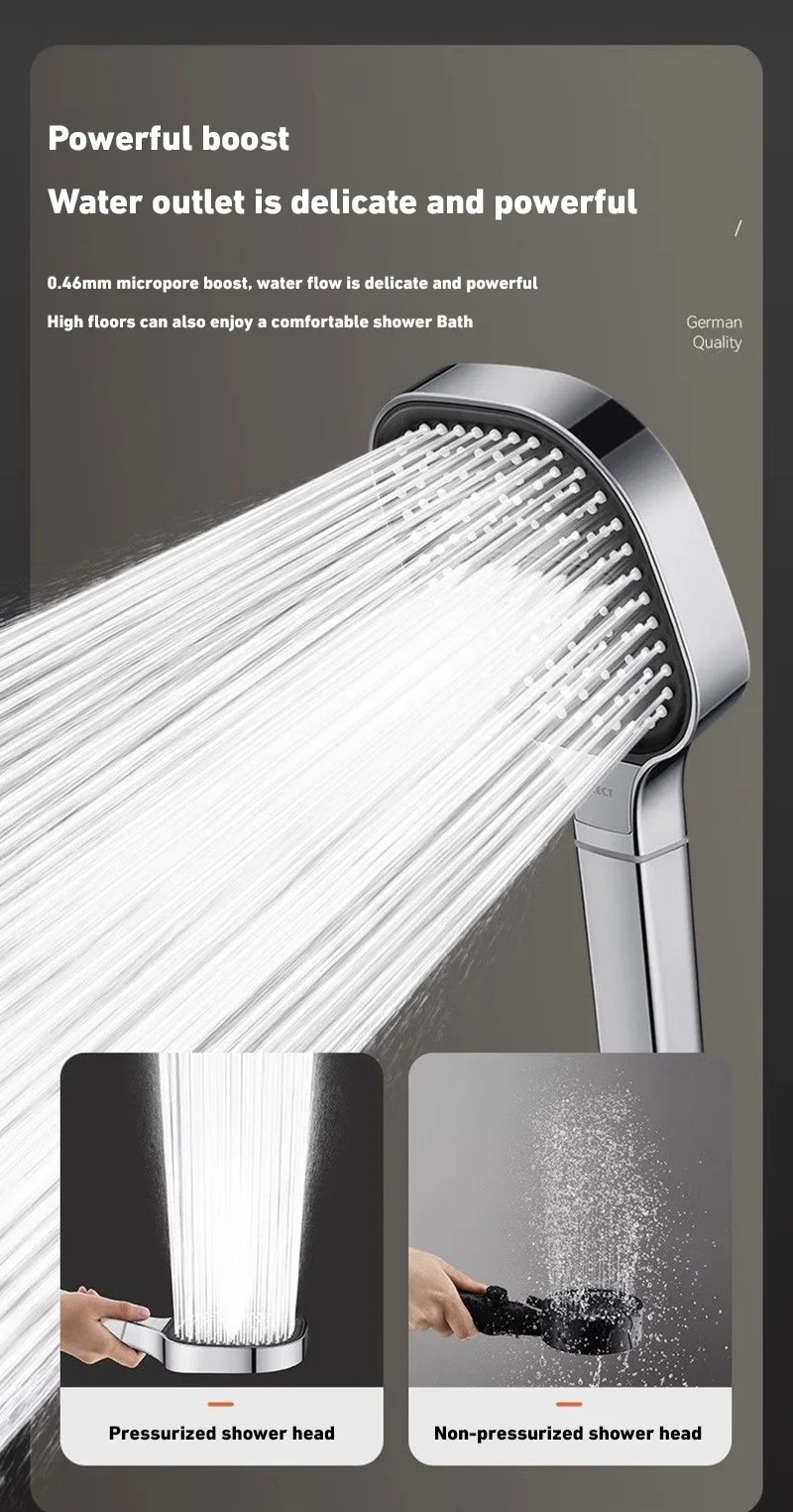 Xiaomi Mijia 13cm Large Panel 3 Modes High Pressure Shower Head Massage Shower Head With Filter Element Bathroom Accessories New 6