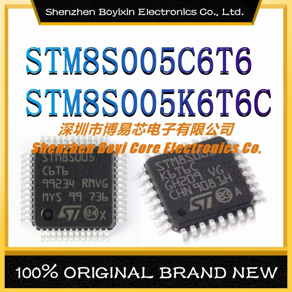 STM8S005C6T6 STM8S005K6T6C STM8 16MHz microcontroller (MCU/MPU/SOC) IC chip 10 100pcs stm8s003f3p6tr tssop 20 8 kb 8 bit microcontroller mcu ic chips 16mhz 5 5 v
