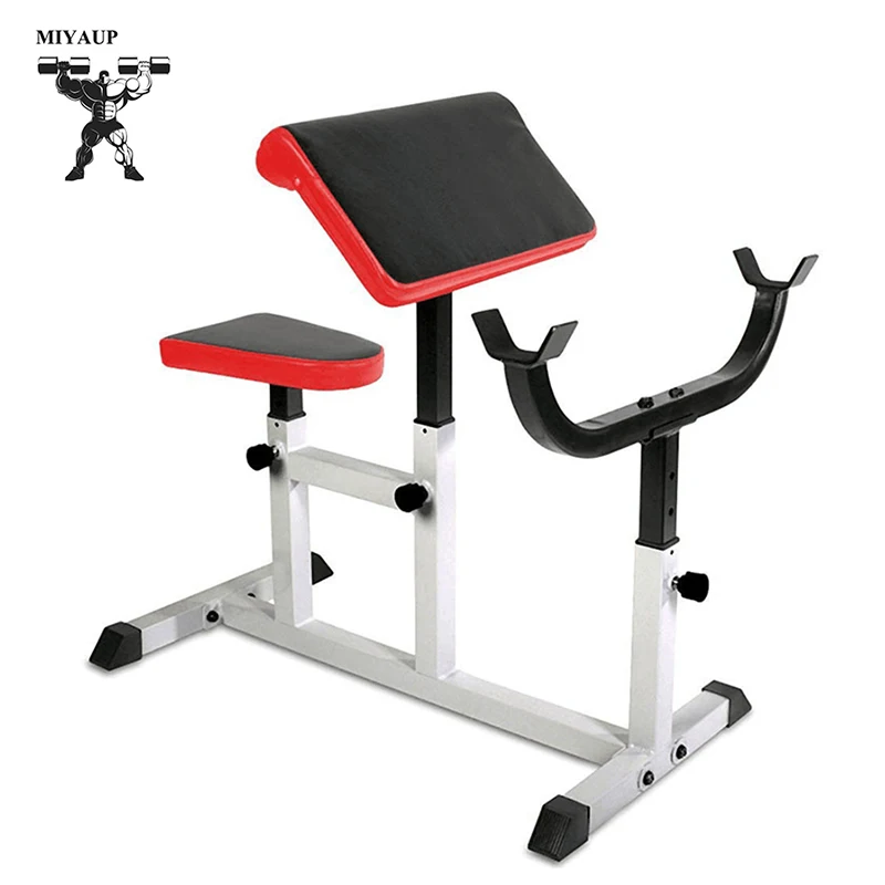 MIYAUP-Biceps Training Class Plus Pastor Stool Collar, Weight Lifting Fitness Workout Bench