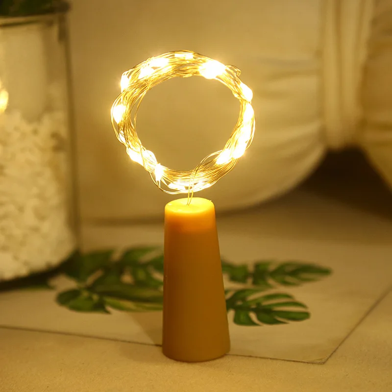 

Bar LED Wine Bottle with Cork Light String Christmas Fairy Copper Wire Festoon Garland for Home Wedding Holiday Party Decoration