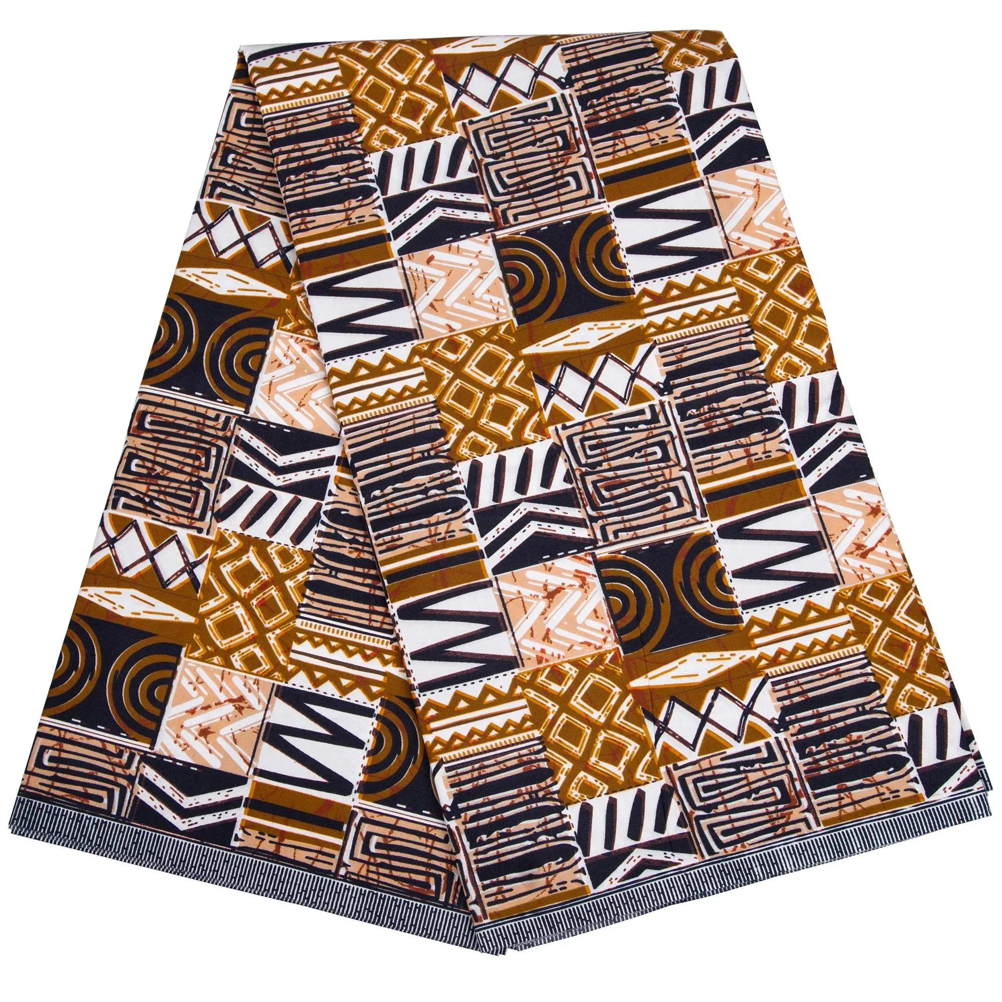African Wax Fabrics 3/6 Yard 100% Polyester Ankara Kente Print Fabric for Party Dress 1