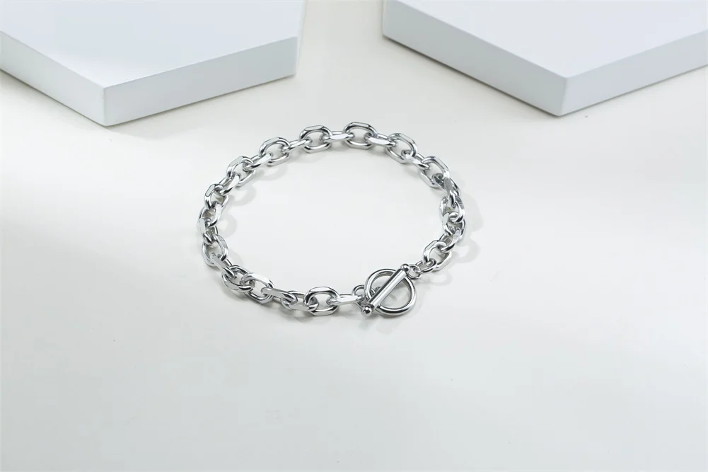 MÄNNER SCHMUCK 3 ZU 8MM BREITE EDELSTAHL WEIZEN KETTE ARMBAND 7,48 ZU 9 ZOLL KARABINERVERSCHLUSS – Detail 12