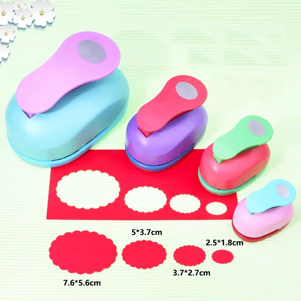 DIY 공예 스탬프 테두리 펀치 수제 노동 절약형 스탬프 모양 펀치 휴대용 엠보서 매화 펀처