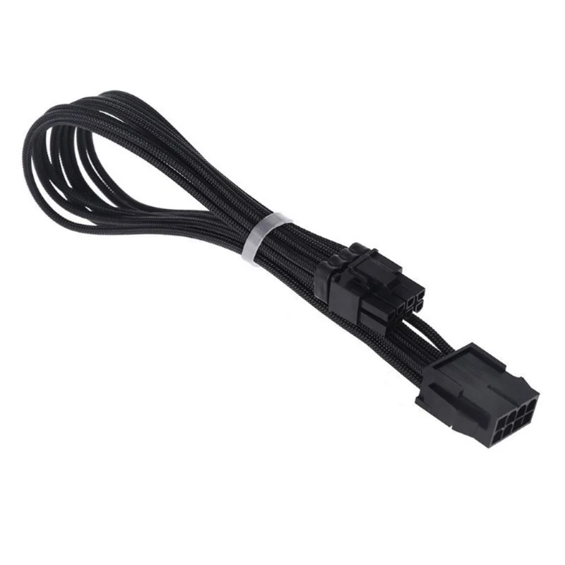 PCIe Graphics Video Display Card 8Pin Female to 8P 6+2Pin Male Power Supply 5pcs pack 6pin female to 2x 8pin male gpu power supply cable dual 8pin graphics card extension line 6 2pin pcie cable 20cm