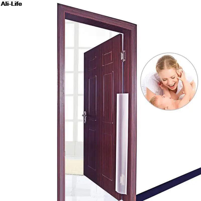 Translucent Door Finger Guard Anti-pinch Home Kindergarten Protection Strip Front Back Child Safety Seamless Double-Sided Paste