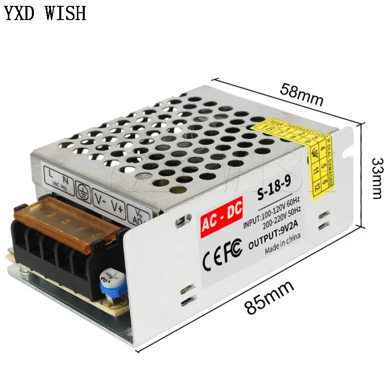 Alimentatore Universale 41W AC/DC 6-24V Con Porta USB 5V/1A – 10 Connettori – Adattatore Multitensione
