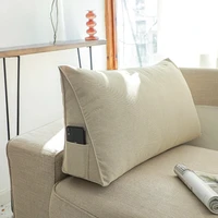 Sofa Cushion Pillow Soft Chair Cushion Triangle Bedside Pillow TV Rest Reading Lumbar Cushion Large Bed Backrest Sofa Cushions 1