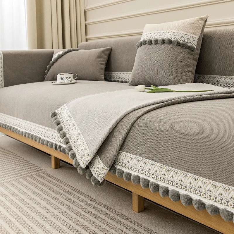 

Chic Sofa Cover Velvet Green For Living Room 2/3/4 Seater Single Chair Furniture Protector Leather Couch Slipcovers