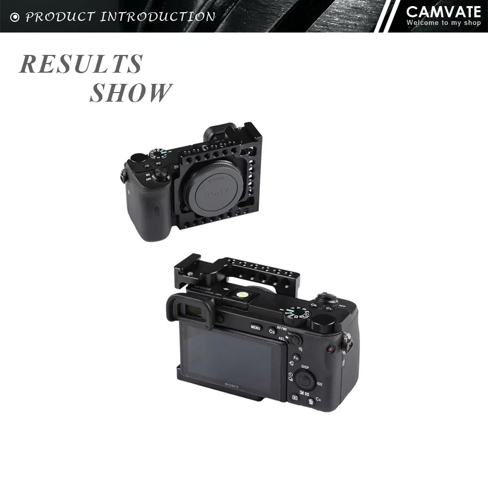 For Sony a1 Cage With Arca-Type Base and Cold Shoe 1/4"-20 Accessory For Sony C