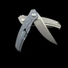 Shirogorov Quantum Cromax PM Blade Titanium Alloy Handle Folding Knife Outdoor Camping Hunting Pocket EDC Tool Knife 5