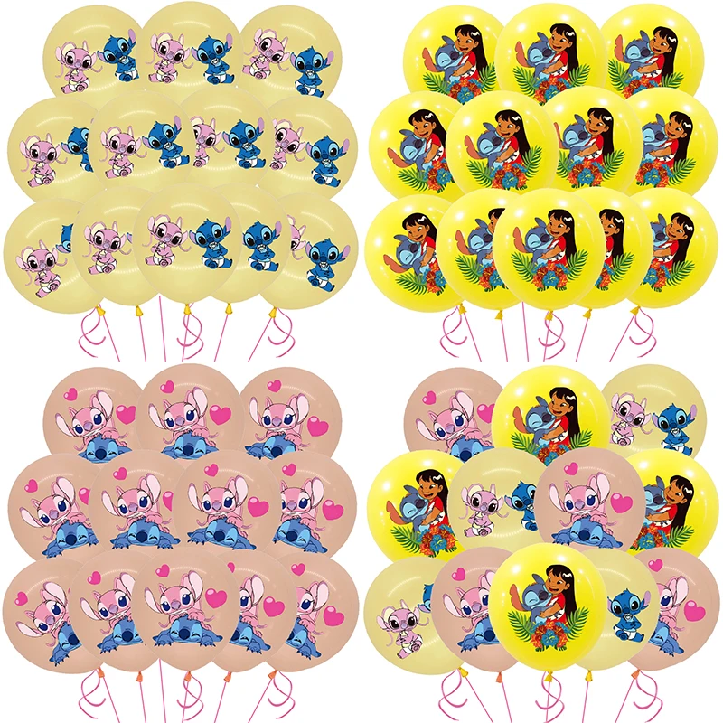 12 "Disney Lilo And Stitch Palloncini In Lattice Decorazioni Per Feste Di Compleanno Lilo Stitch Forniture Per Feste Globlos Per Bambini Baby Party