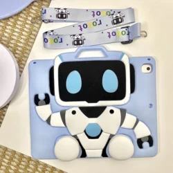 Enhanced Protective Robot Tablet Case - iPad Mini 6 7 8.3in (With lanyard)