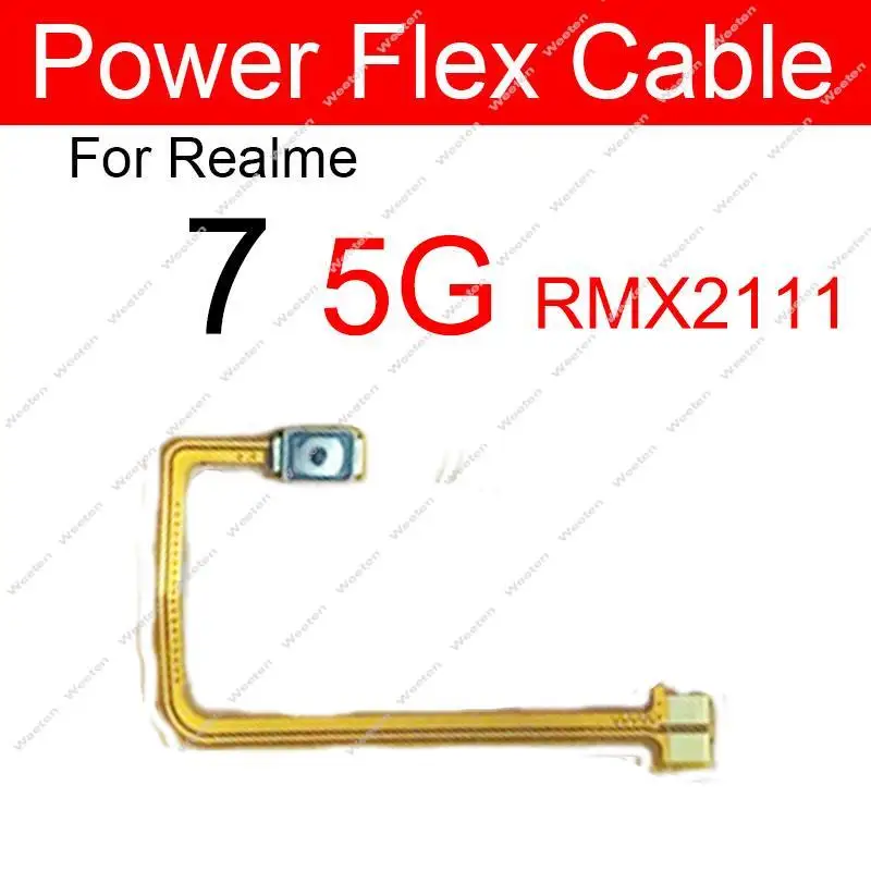 Nappe Flexible Boutons Power/volume Pour Realme 7i - Câble Noir, Générique, Neuf Sous Emballage