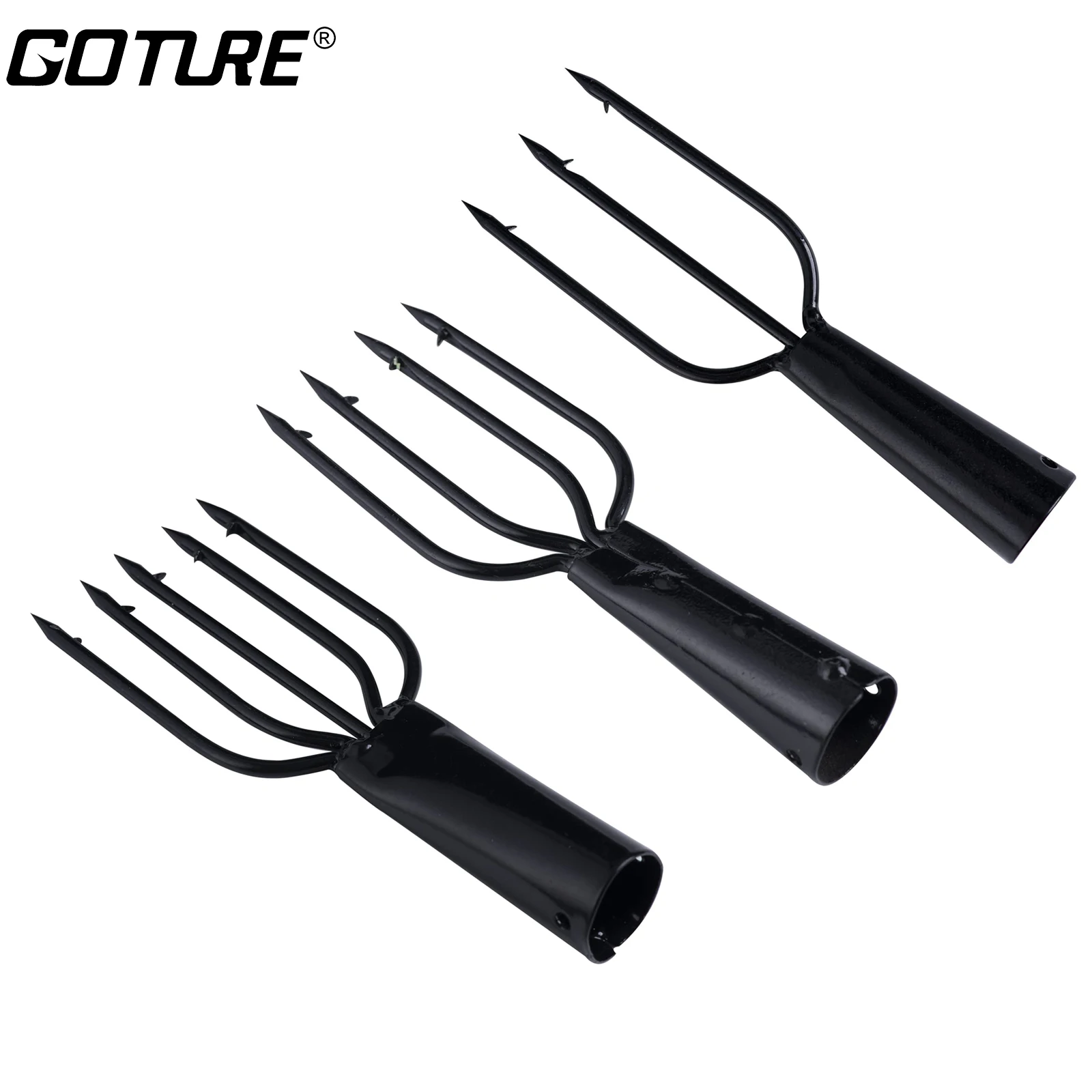 3-5 Prong Fishing Spear Harpoon Fork 14.5cm Stainless Steel Multi-function Fishing Spear Gig Fork Hook