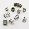 5pcs/10pcs Metal African Hair Rings Beads Cuffs Tubes Charms Dreadlock Dread Hair Braids Jewelry Decoration Accessories 3