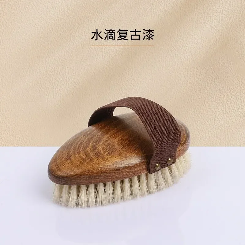Dry Skin Body Massage Brush Natural Bristle Ebony Dead Skin Remover Blood Circulation Massage Tool Bath Brush Body Brush 4