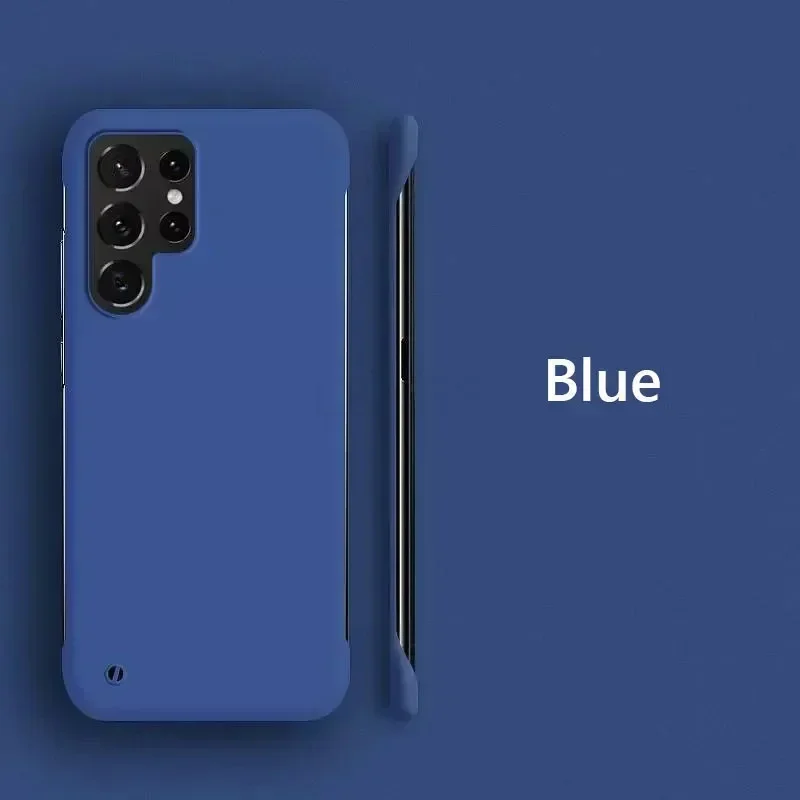 Frameless Slim Matte Shockproof Hard Back Phone Case