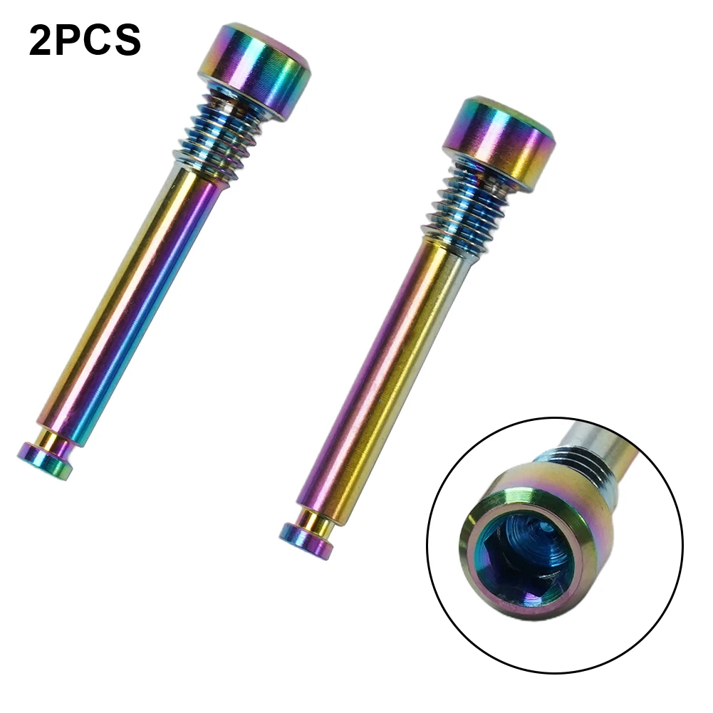 

2pcs Bicycle Disc Brake Titanium Bolts Threaded Pin Inserts Screw For -SR AM Avids Mountain Road Foliding Bike Accessories