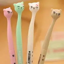 1 stylo à Gel à pieds hauts, papeterie d'apprentissage, mignon, Kawaii, dessin animé, à base d'eau, pour étudiant, Sup T9p9