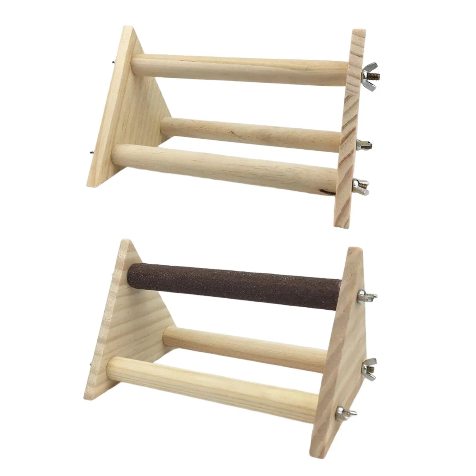 Parrot Play Wood Stand Training Playground Portable Birdcage Stand Platform Bird Trespolo Per Canarini Parrocchetti Piccoli Cockatiels