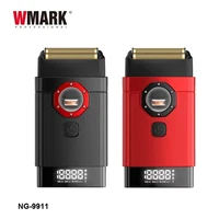 WMARK Rasoir électrique homme Rasoir électrique hommes Rasoir homme électrique Rasoir Professionnel Tondeuse à barbe Électrique Machine à raser Sans fil Rasoir à grille LED Métal Rasoir pour hommes NG-XS1 UV NG-8906 6