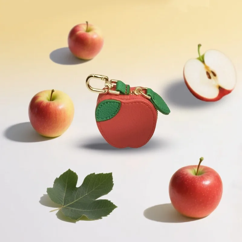 Cute Fruit Coin Purse Fresh Lemon Strawberry Cherry Mini Wallet Women Girls Hanging Multifunctional Coin Bag Pendant