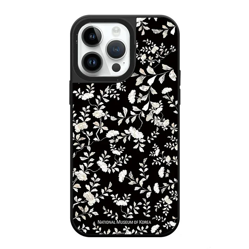 

Mirror Surface Flower Graffiti Phone Case Cover for IPhone 14 13 12 11 15 Pro Max Case for IPhone 15 Pro Max