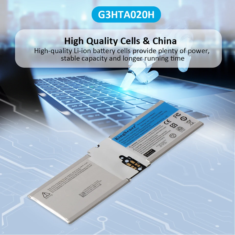 Replacement Battery For Microsoft Surface Book 1 & 2 - Models 1703, 1704, 1705, CR7 Series