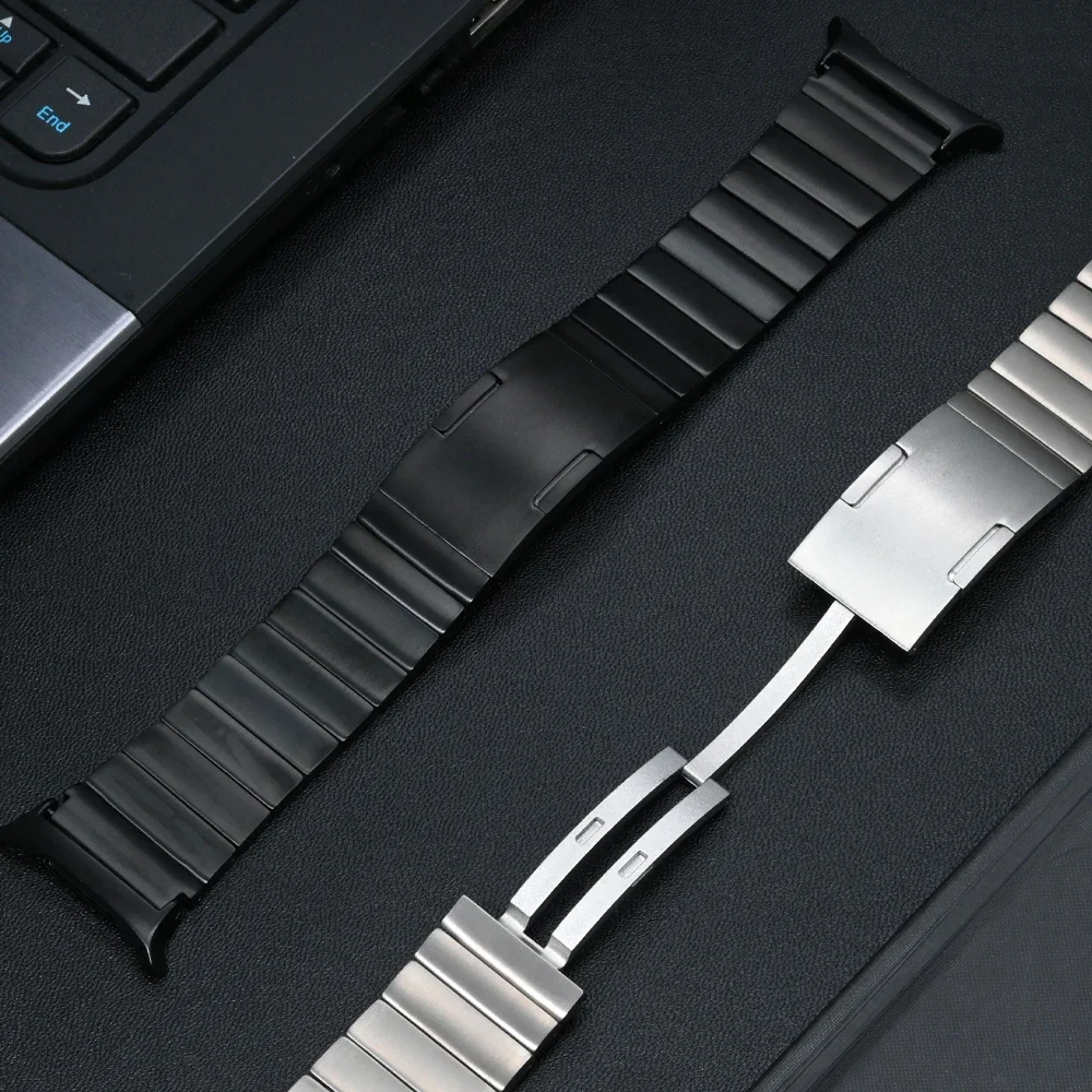 Luxury Titanium Strap with Curved End Bracelet for Men – Quick Fit Loop Band