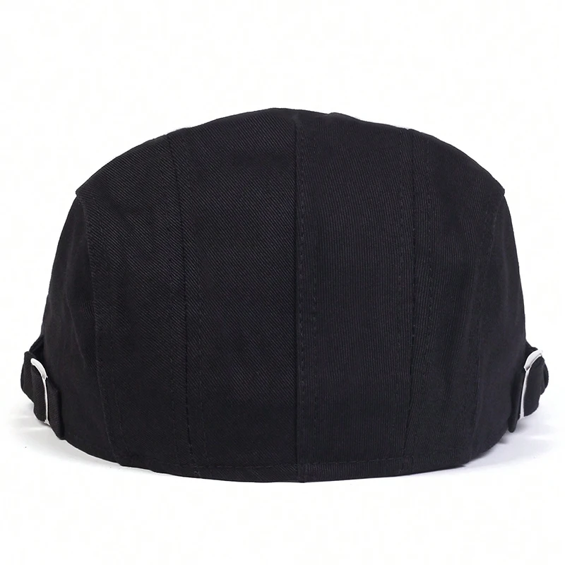 Herren Leichte Einfarbige Newsboy-Mützen Britische Malermützen Frühling und Sommer Verstellbare Flache Mütze Hip-Hop-Baskenmützen – Detail 4