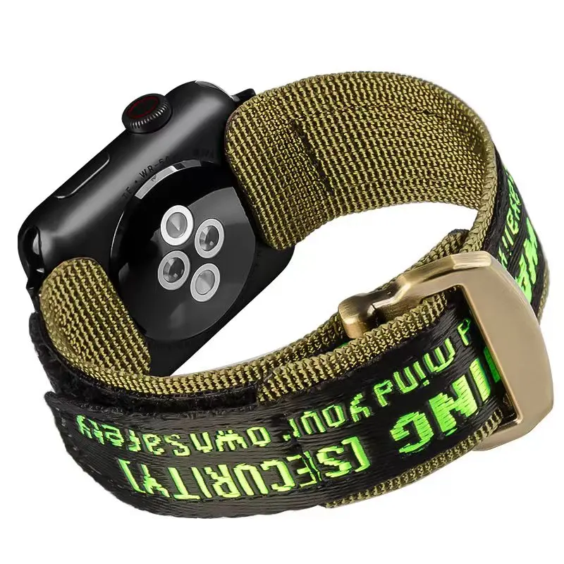 

Ремешок спортивный нейлоновый для apple watch ultra, браслет для iwatch se/8/7/6/5/4/3 41 мм 40 мм 42 мм 38 мм, 49 мм 45 мм 44 мм