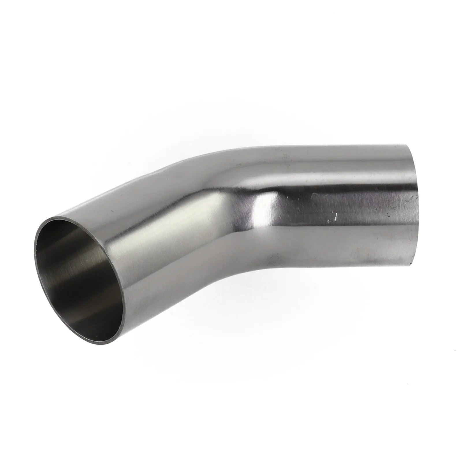 Versatile Stainless Steel Elbow 45° Degree Bend Exhaust Pipe Polished 19-51mm Silver Tool Accessories