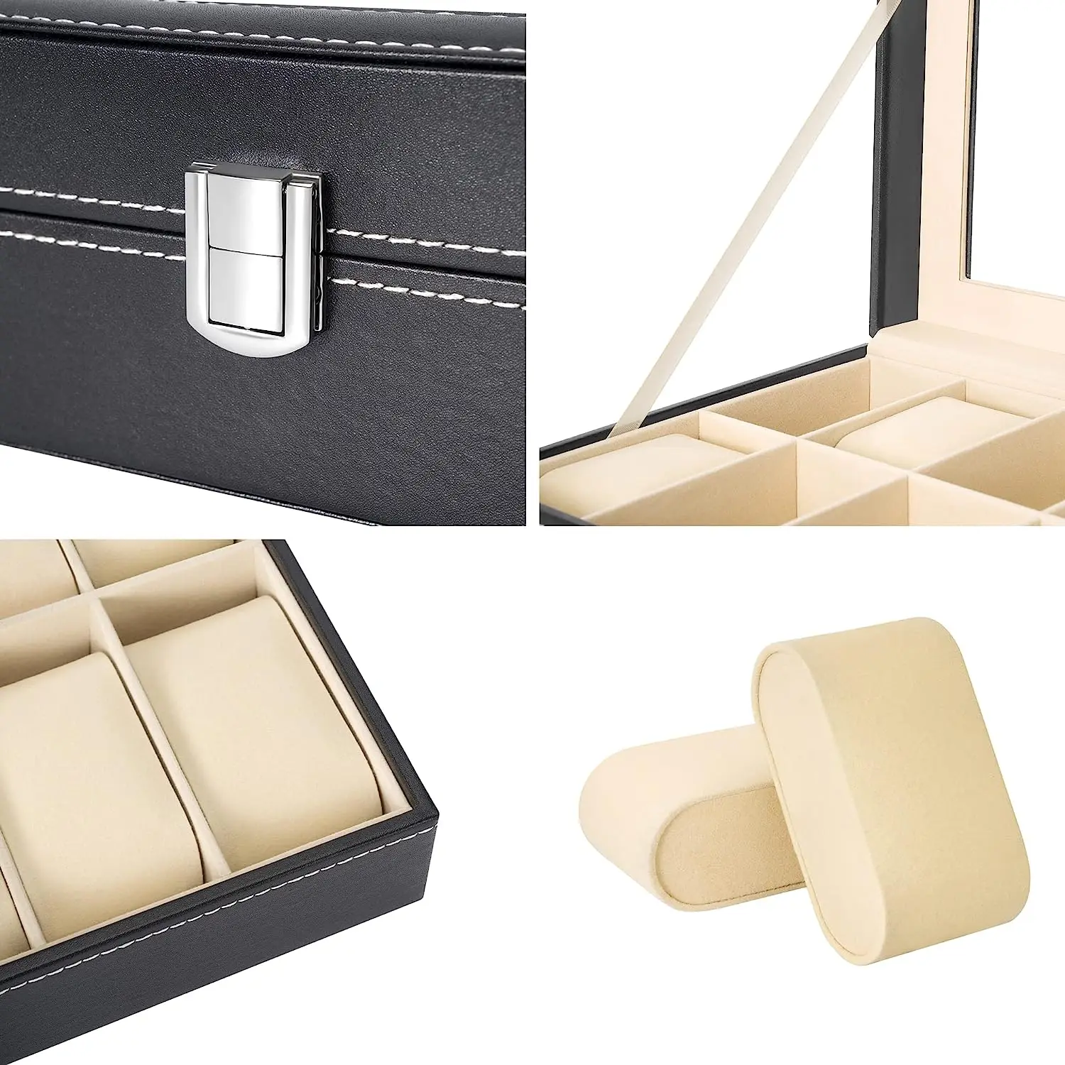 Watch Display Box Slot Men Watch Bracket Display Holiday Gifts