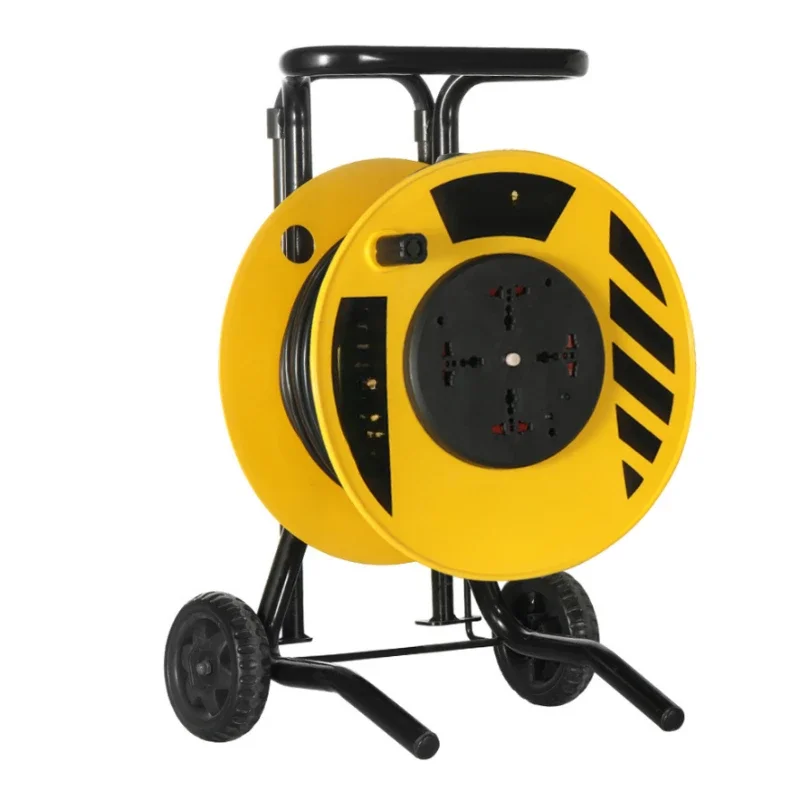

Multi socket standard 50m Sizes Electric Retractable Cable Reel universal worldwide Extension power socket reel for industrial