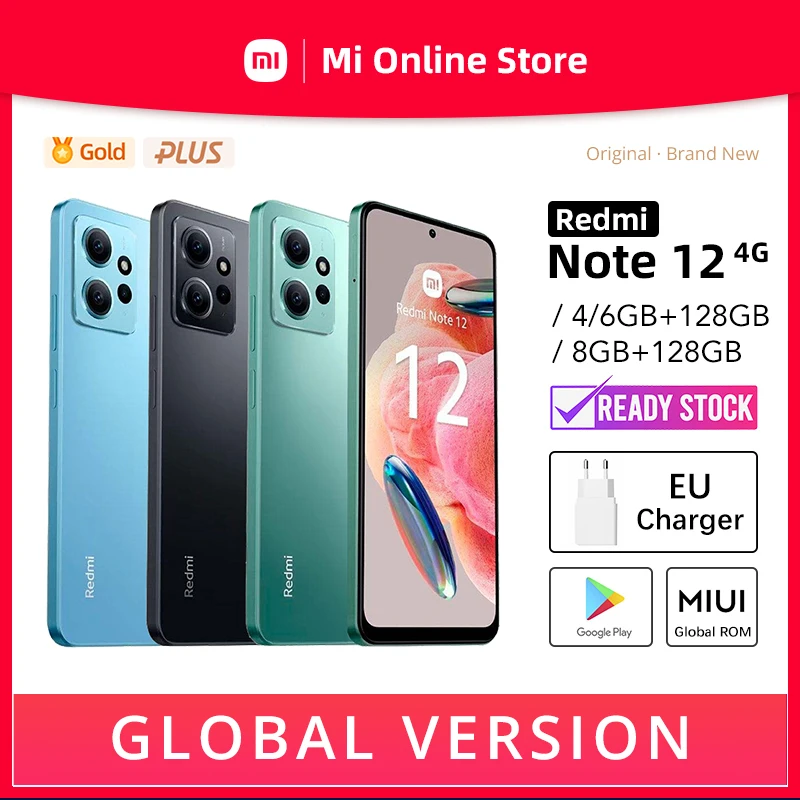 Xiaomi-Redmi-Note-12-4G-LTE-Vers-o-Global-4GB-6GB-8GB-128GB-marca ...