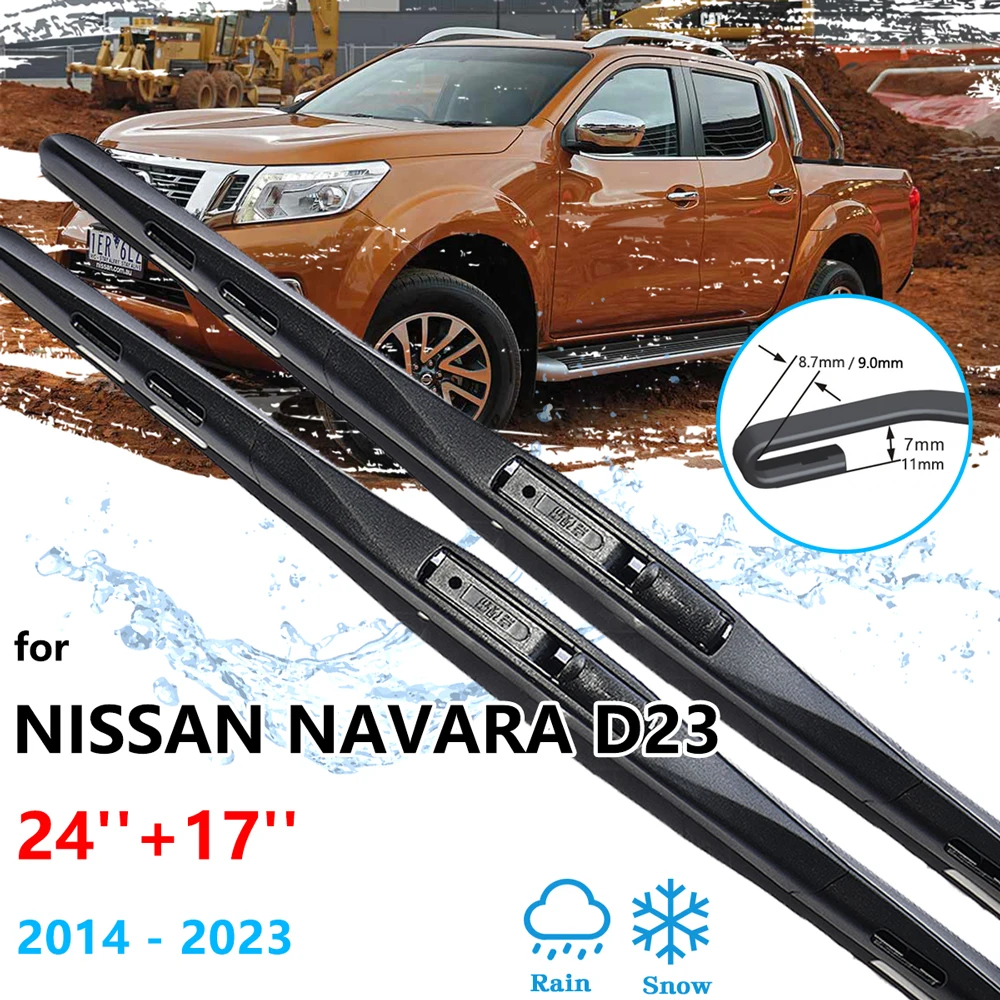 For Nissan NP300 Navara Frontier D23 20142023 Car Front Wiper Blades