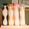 Kawaii Cat Plush Hold Pillow Cute Animal Cat Soft Toys Office Break Nap Sleeping Long Pillow Cushion Stuffed Gift Doll for Kids 1
