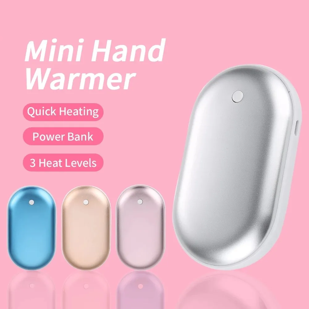 Hand Warmer Rechargeable Usb Mini Portable Heater Power Bank Hand
