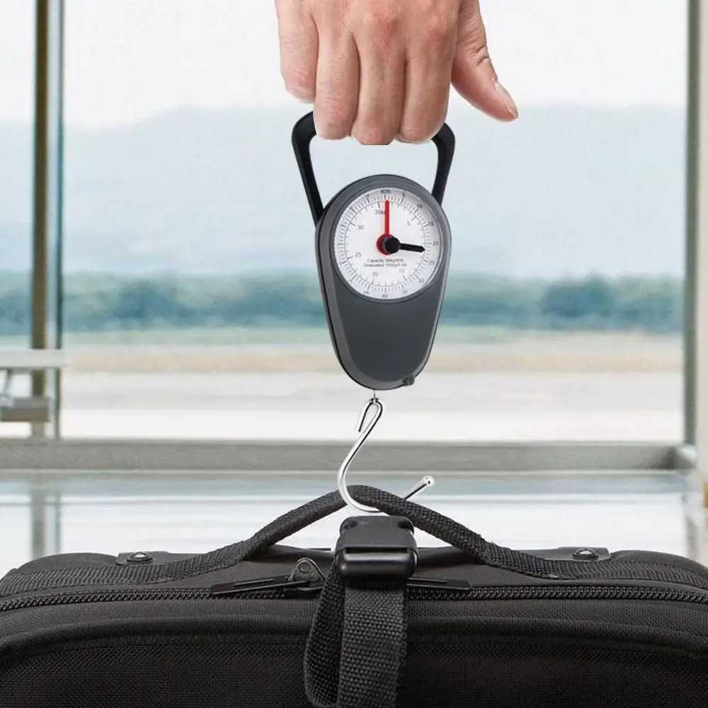 Compact High-Precision Portable Luggage Scale with Built-In Tape Measure