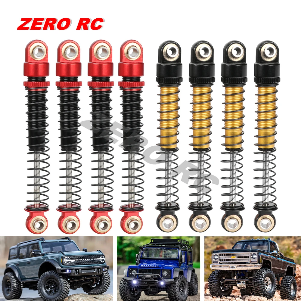 Amortiguador De Metal Para Coche RC 1:16 – 2 Piezas De 70 Mm En Color Azul, Suspensión Para Coches Teledirigidos, Mejora La Estabilidad Y Absorbe Golpes