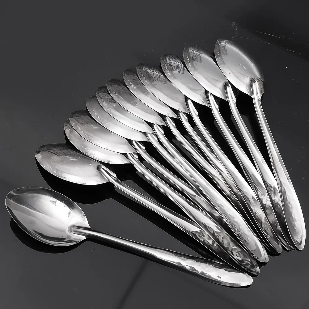 Stainless Steel Spoon Long Handle Soup Spoon Ice Cream Dessert Scoops Milk Coffee Teaspoon Kitchen Tableware Utensils 30/5pcs stainless steel spoon soup spoon