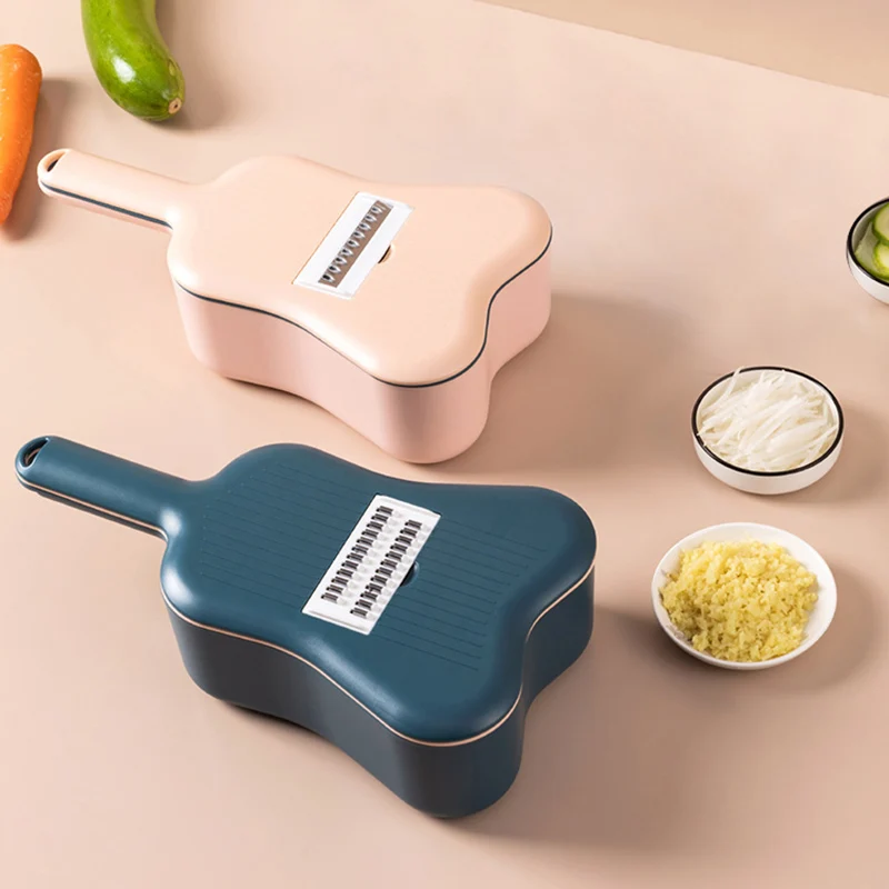 Multi-function Manual Vegetable Slicer Carrot Potato Grater Onion Cutter Slicers Easy Food Chopper With 6 Blades